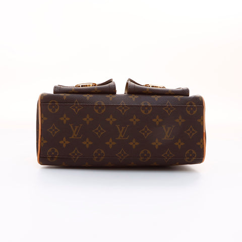 ルイ・ヴィトン LOUIS VUITTON モノグラム　マンハッタンPM ハンドバッグ ブラウン WS7378