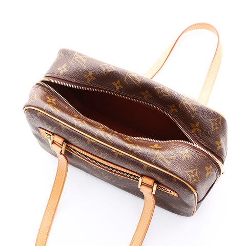 ルイ・ヴィトン LOUIS VUITTON モノグラム　シテ ハンドバッグ ブラウン WS7385