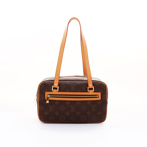 ルイ・ヴィトン LOUIS VUITTON モノグラム　シテ ハンドバッグ ブラウン WS7385