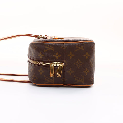 ルイ・ヴィトン LOUIS VUITTON モノグラム　シテ ハンドバッグ ブラウン WS7385