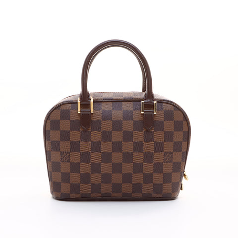 ルイ・ヴィトン LOUIS VUITTON ダミエ　サリア　ミニ ハンドバッグ ブラウン WS7386