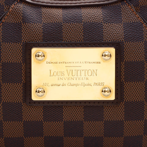 ルイ・ヴィトン LOUIS VUITTON ダミエ テムズ　PM ショルダーバッグ ブラウン WS7387