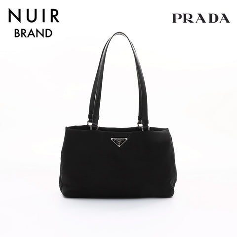 PRADA Nylon Mini Tote Shoulder Bag Black WS7392