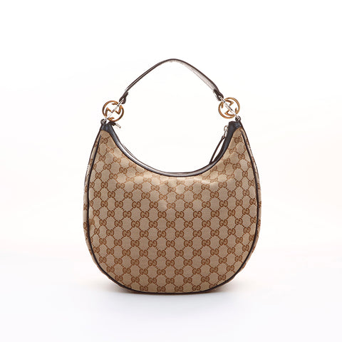 グッチ GUCCI GGキャンバス ショルダーバッグ カーキ WS7393