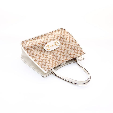 Gucci GG帆布手提袋卡其布WS7395