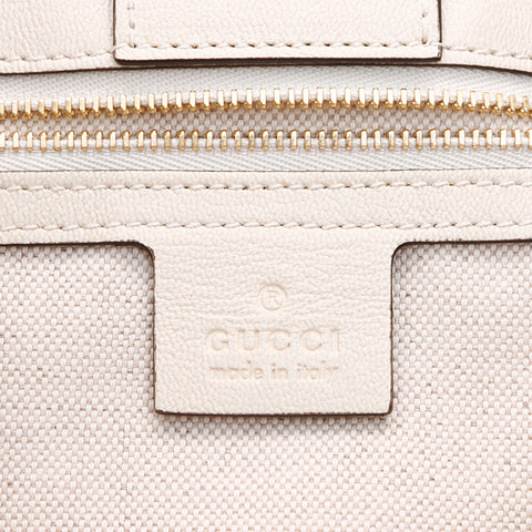 Gucci GG帆布手提袋卡其布WS7395