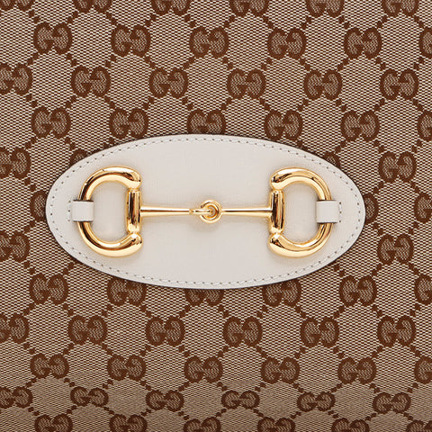 Gucci GG帆布手提袋卡其布WS7395