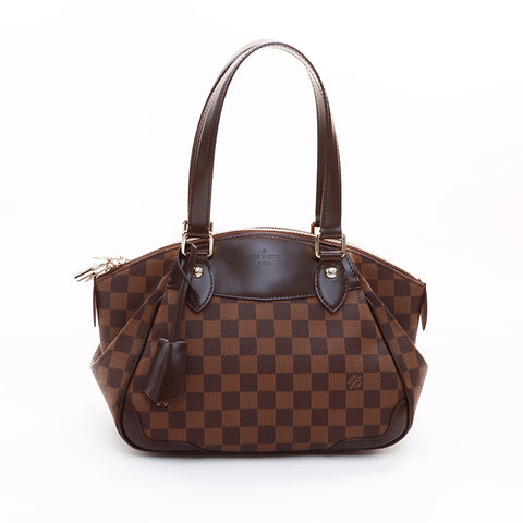 ルイ・ヴィトン LOUIS VUITTON ダミエ ヴェローナ PM ハンドバッグ ブラウン WS7397