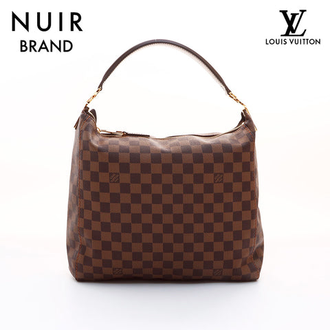 Louis Vuitton LOUIS VUITTON Damier Portobello PM Handbag Brown WS7398