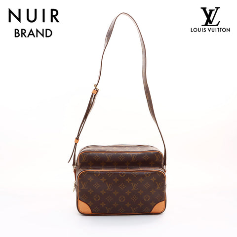 Louis Vuitton LOUIS VUITTON Monogram Nile Shoulder Bag Brown WS7399