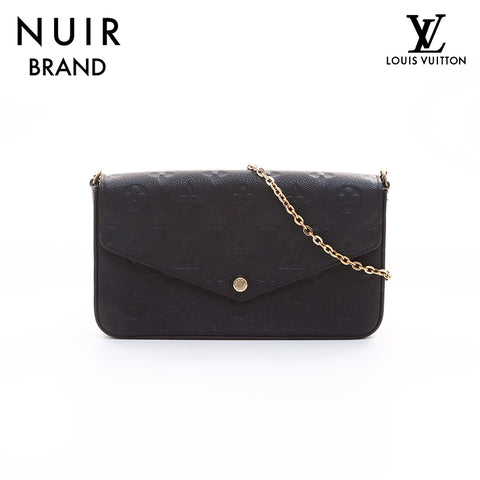 Louis Vuitton LOUIS VUITTON Empret Pochette.Felicy Shoulder Bag Black WS7401