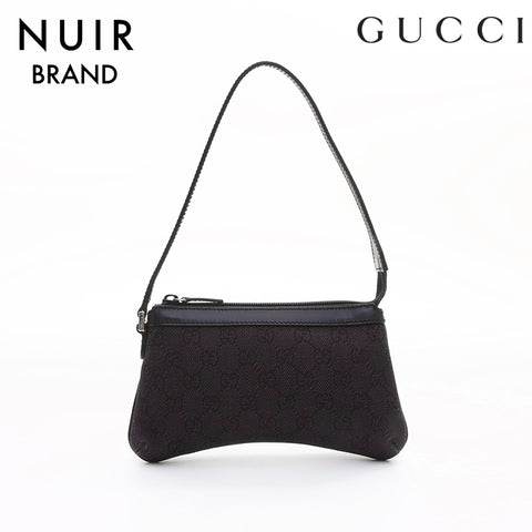 Gucci GG Canvas Handbag Black WS7404