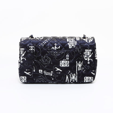 Chanel Chanel n ° 22 Motif MOTIF DOUBLE SAGLE SAUVEUR SALLE DE CHAMPE DE REGLAGE NOIR WS7408