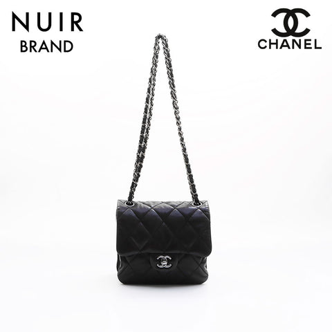 Chanel Chain Coco Mark Minimatelasse No. 15 Shoulder Bag Black WS7417