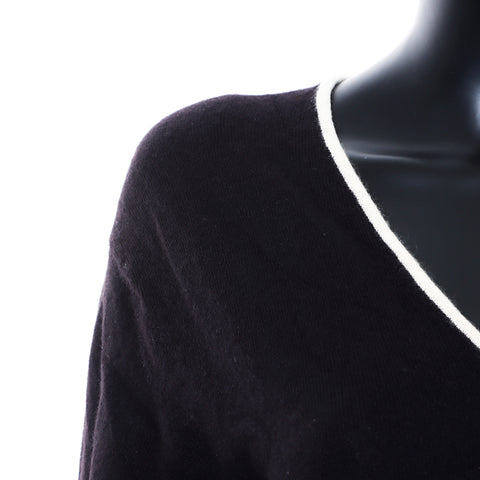 香奈儿可可商标尺寸：40 V-Neck 97A毛衣黑色WS7428