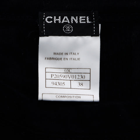 Chanel Short Sleeve Size:38 Sweater Black WS7429