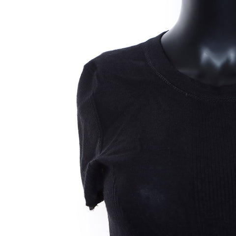 Chanel Short Sleeve Size:38 Sweater Black WS7429