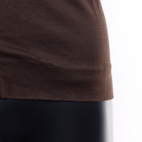 席琳托架长袖衬衫棕色WS7438