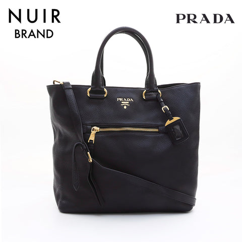 PRADA 2way Shoulder Bag Black WS7448