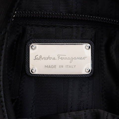 サルヴァトーレフェラガモ Salvatore Ferragamo ワンショルダー シルバー金具 ショルダーバッグ ブラック WS7449