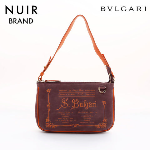 BVLGARI Handbag Purple WS7450
