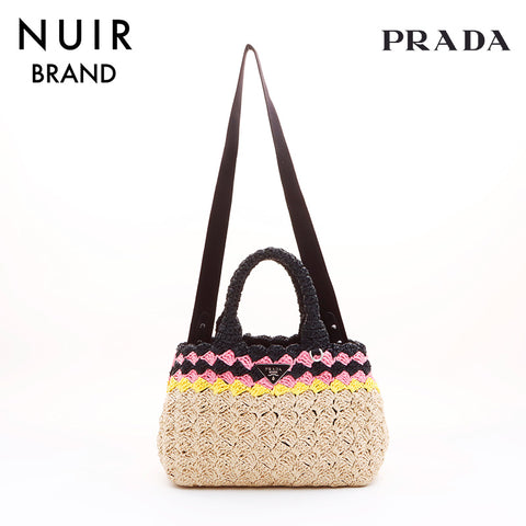 PRADA Handbag Beige WS7453