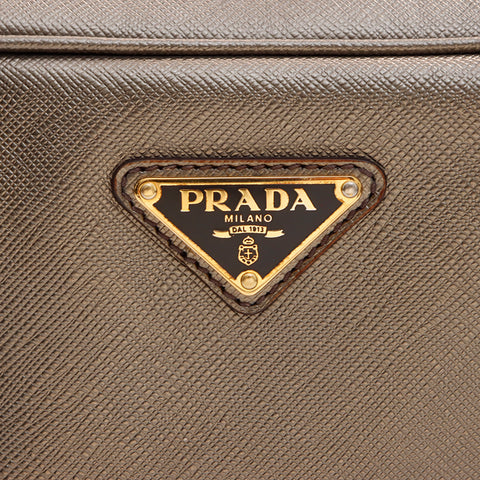 プラダ PRADA サフィアーノ ハンドバッグ ゴールド WS7455