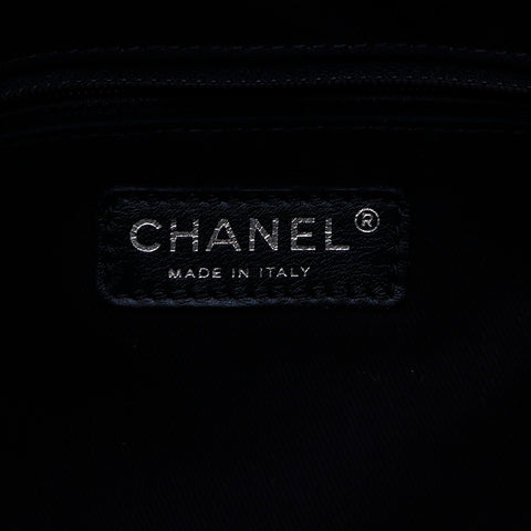 シャネル CHANEL キャビアスキン 16番台 シルバー金具 ショルダーバッグ ブラック WS7459