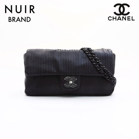 香奈儿香奈儿（Chanel Chanel）19号双链银金属肩袋黑色WS7464