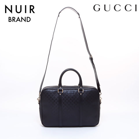 Gucci Diamante Business Bag 2-way Handbag Black WS7487