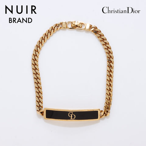 Christian Dior Bracelet Gold Black WS7495