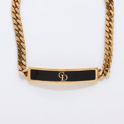 Christian Dior Bracelet Gold Black WS7495