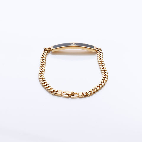 Christian Dior Bracelet Gold Black WS7495