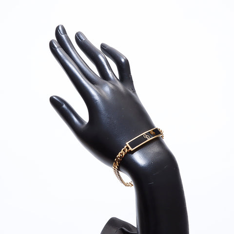 Christian Dior Bracelet Gold Black WS7495