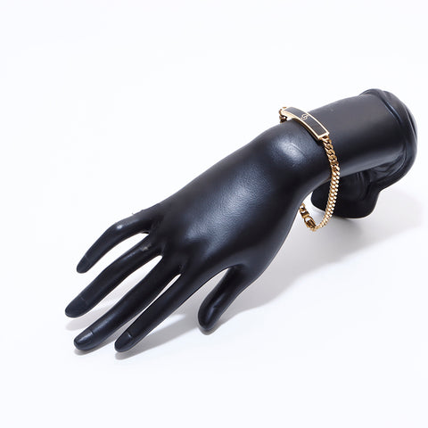 Christian Dior Bracelet Gold Black WS7495