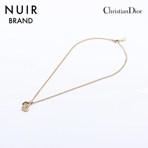 Christian Dior Rhinestone Collier Gold WS7502