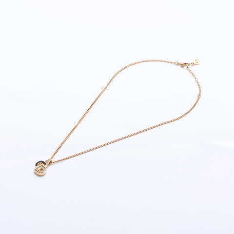 Christian Dior Rhinestone Collier Gold WS7502