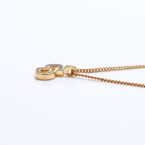 Christian Dior Rhinestone Collier Gold WS7502