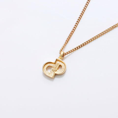 Christian Dior Rhinestone Collier Gold WS7502