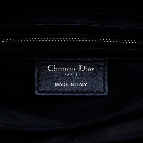 クリスチャンディオール Christian Dior カナージュチェーン ショルダーバッグ ブラック WS7507