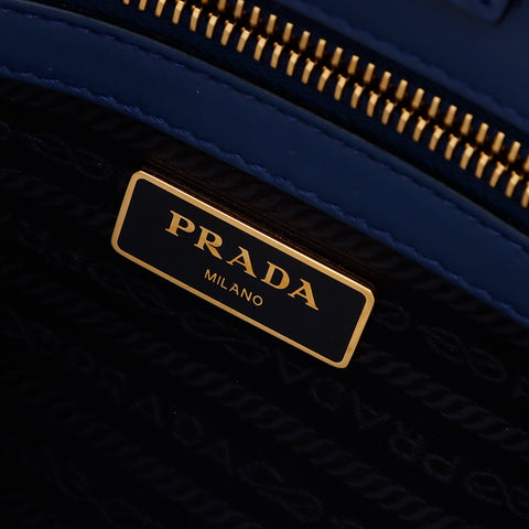 プラダ PRADA サフィアーノ　2WAY 斜めがけ ハンドバッグ ブルー WS7508