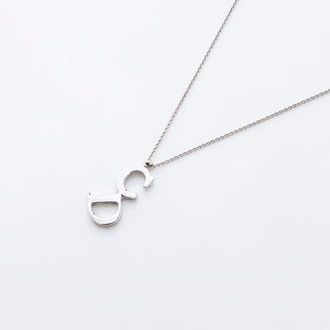 Christian Dior CD Halskette Silber WS7512