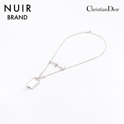 クリスチャンディオール Christian Dior 鏡モチーフリボン ネックレス ...