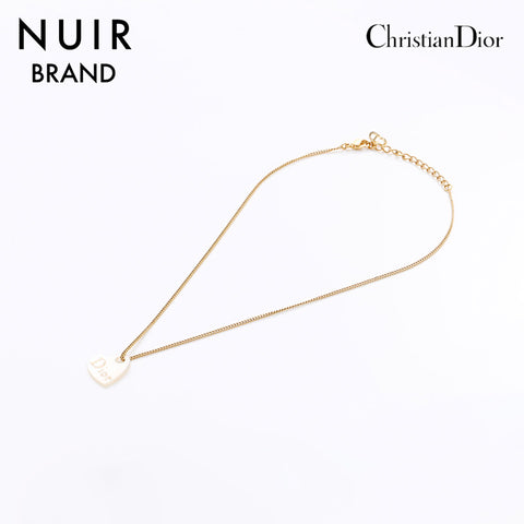 クリスチャンディオール Christian Dior ハート ネックレス ゴールド WS7517