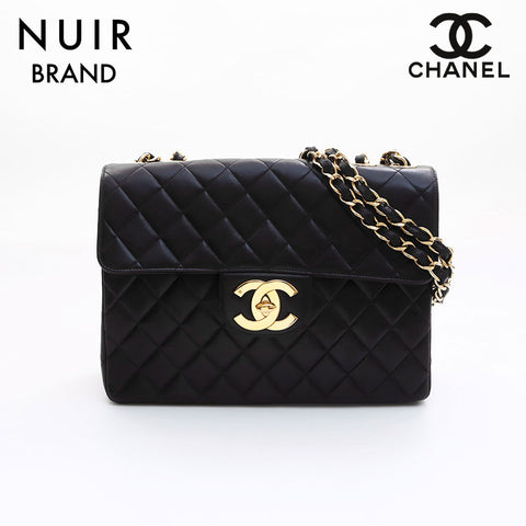 Chanel Coco Mark Gorde Metal Fittings Matelasse No. 3 Shoulder Bag Black WS7520