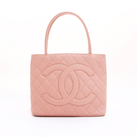 シャネル CHANEL ココマーク マトラッセ キャビアスキン 復刻トート　6番台 ハンドバッグ ピンク WS7525