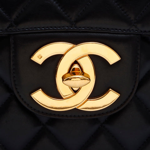 シャネル CHANEL ココマークゴルド金具 マトラッセ 4番台 ショルダーバッグ ブラック WS7532