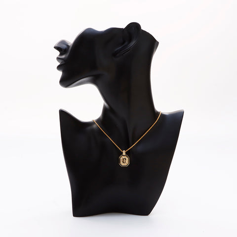 Christian Dior Logo Rhingestone Collier Gold WS7536