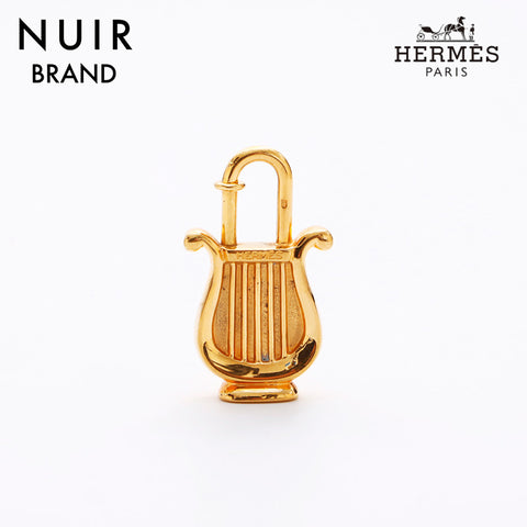 HERMES HERMES CADENA HARP CHARM GOLD WS7540