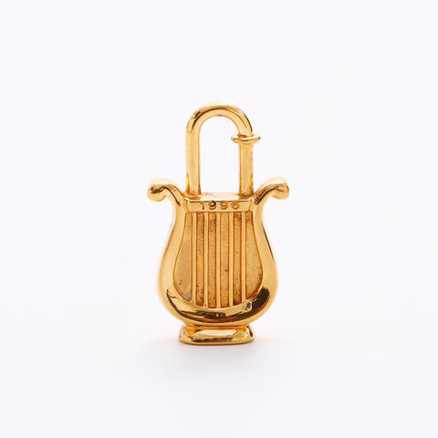 HERMES HERMES CADENA HARP CHARM GOLD WS7540